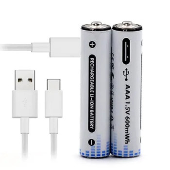 Комплект батарейок 2хААА з роз'ємом Type-C на 1.5V/1350mWh