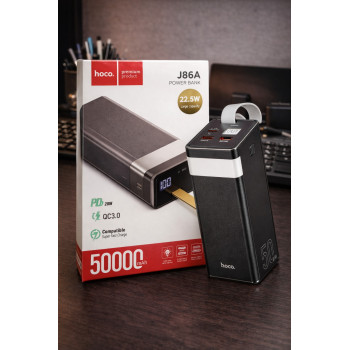 Повербанк Hoco J86A Power Bank 50000mAh 22.5W 5A з ліхтариком
