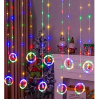 Xmas штора Кільця з фігурами 3m*70cm 110L M Мультикольорові
