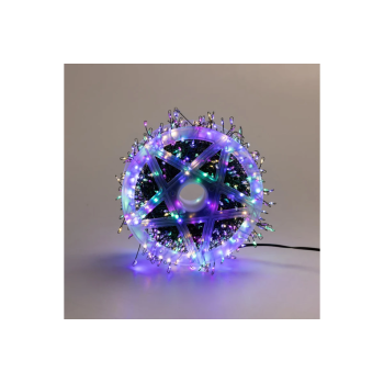 Гірлянда Роса на котушці феєрверк - мішура від USB, 20м, 600LED + пульт Мультик