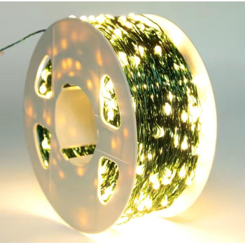Гірлянда Роса LED на зеленому дроті USB 10 м AND 5335
