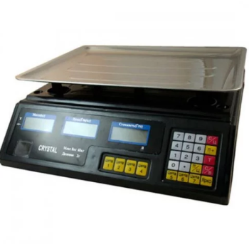 Торгівельні електроваги з лічильником ціни Crystal CR 50 kg 6v (2gm)