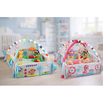 Ігровий килимок LEAN Toys 5в1 з кульками у подарунок / Килимок для розвитку X-647
