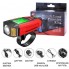 Велофара з комп'ютером та сигналом AS0808-XPG+2LED(yellow)+2COB(red), виносна кнопка