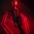 Велоліхтар LEADBIKE LD77-LS-4 LED з лазерною розміткою, Ліхтар акумуляторний світлодіодний велосипедний