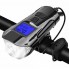 Велофара з комп'ютером та сигналом Waterproof XA-585-T6+2LED з виносною кнопкою, Фара велофара