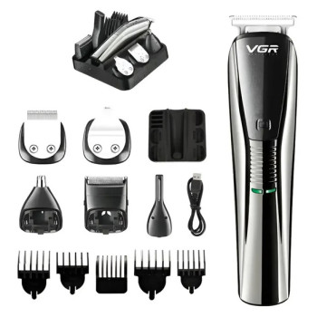 Машинка для стрижки VGR V-029 волосся та бороди акумуляторна триммер