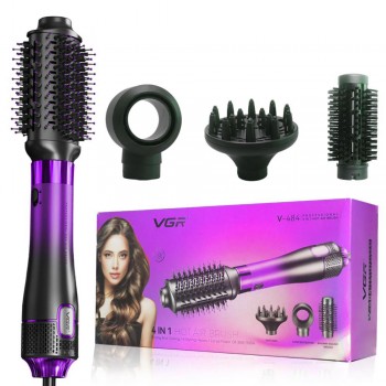 Фен-щітка стайлер VGR V-484 4 в 1. Колір: фіолетовий
