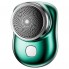 Електробритва Mini Shaver дорожня бездротова роторна для вологого і сухого гоління зелений