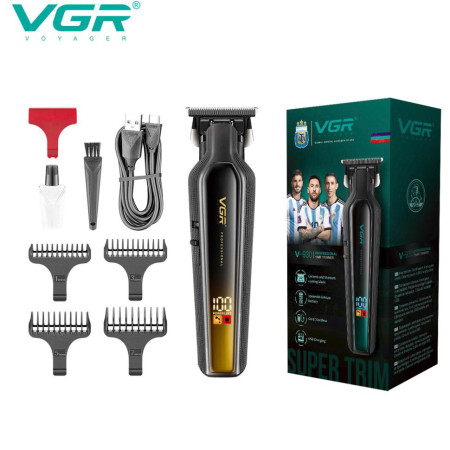 Професійний триммер для бороди та вусів з керамікою VGR V-930 насадки 1-7 мм. Колір: золотий