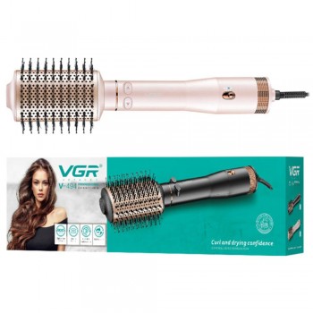 Електричний фен браш для укладання волосся VGR V-494 2200 Вт. Колір: білий