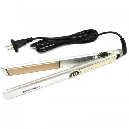 Випрямляч-праска для волосся Gemei GM-416. Колір: білий