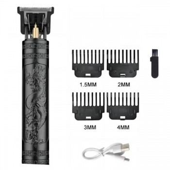 Машинка для стрижки волосся Vintage T9-2 BLACK 4 насадки