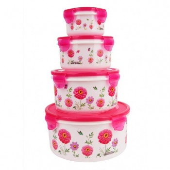 Набір пластикових судків UNIQUE UN-1512. Колір: рожевий