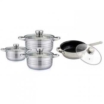 Набір каструль Rainberg RB-605 капсульне 9-ти шарове дно