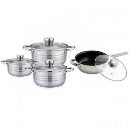 Набір каструль Rainberg RB-605 капсульне 9-ти шарове дно