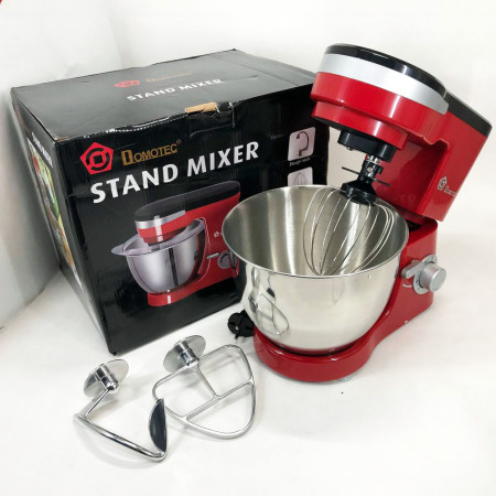Міксер-тестоміс планетарний Domotec MS-1368 на 6 швидкостей 3 насадки чаша 4 л 1500 W