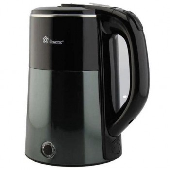 Електрочайник чайник 2.3 л із нержавіючої сталі Domotec MS-5029. Колір: зелений