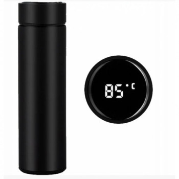 Термос UNIQUE UN-1006 500мл з датчиком температури, Термос з дисплеєм. Колір: чорний