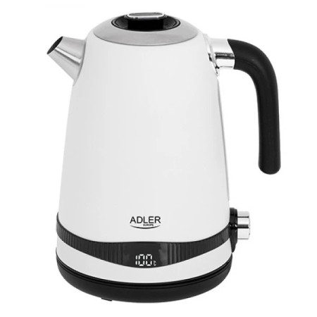 Чайник металевий Adler AD 1295w 1.7 л електричний з терморегулятором 40-100 °С