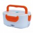Ланч бокс електричний із підігрівом Lunch Heater 220V Pro, контейнер для їжі з відсіками. Колір: помаранчевий