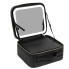 Портативна косметичка органайзер дорожній бьюті кейс з ручкою для перенесення дзеркалом та світлодіодним LED-підсвічуванням