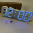 Годинник настільний LY-1089 з білим підсвічуванням LED синій, Годинник настільний професійний електронний