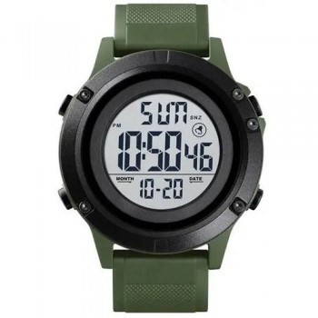 Годинник наручний чоловічий SKMEI 1508AGWT ARMY GREEN-WHITE, Водонепроникний чоловічий годинник. Колір: зелений