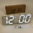 Годинник настільний LY-1089 з білим підсвічуванням LED білий, Годинник електронний світиться, Електронний годинник VST