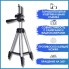 Штатив для телефону та фотоапарата Tripod 3110 PRO портативний трипод 0,35-1.02м висота. Колір: срібний