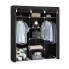 Шафа тканинна 3 секції складана з каркасом STORAGE WARDROBE 175 х 130 х 45 см. Колір: чорний
