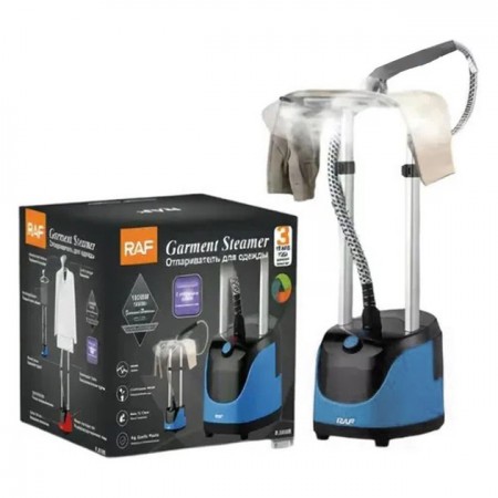 Відпарювач вертикальний для одягу зі стійкою RAF R.3038 1800 W. Колір: синій