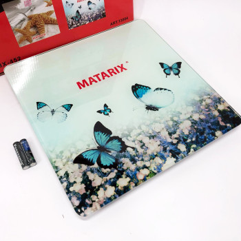 Ваги для підлоги MATARIX MX-452 180 кг, Ваги для вимірювання маси тіла, Електронні ваги метелика