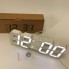 Годинник настільний LY-1089 з білим підсвічуванням LED білий, Годинник електронний світиться, Електронний годинник VST