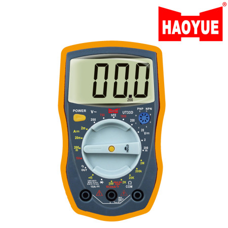 Мультиметр цифровий HAOYUE UT33D (генератор імпульсів, звукове продзвонювання, тест діодів, HOLD)
