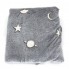 Плед, що світиться в темряві, плюшеве покривало Blanket kids Magic Star 150х100 см флісова ковдра. Колір: сірий