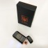 Дугова електроімпульсна запальничка USB Герб України (індикатор заряду, ліхтарик) HL-442. Колір чорний