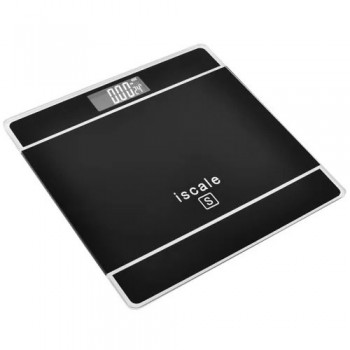 Ваги для підлоги електронні iScale 2017D 180кг (0,1кг), з температурою, ваги для підлоги. Колір: чорний