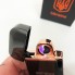 Дугова електроімпульсна запальничка USB Герб України (індикатор заряду, ліхтарик) HL-442. Колір чорний
