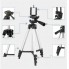 Штатив для телефону та фотоапарата Tripod 3110 PRO портативний трипод 0,35-1.02м висота. Колір: срібний