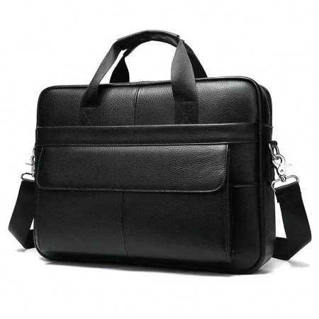 Чоловіча шкіряна сумка для ноутбука з італійської шкіри, формат А4, преміум клас