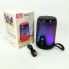 Портативна колонка TG652 5W з RGB підсвічуванням та ремінцем, акумуляторна колонка для музики. Колір: чорний