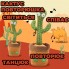 Інтерактивна іграшка Dancing cactus розмовляє танцюючий кактус, м'яка іграшка кактус, Плюшевий кактус