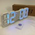 Годинник настільний LY-1089 з білим підсвічуванням LED синій, Годинник настільний професійний електронний