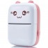 Портативний мініпринтер Jetix Mini printer з Bluetooth для термодруку без чорнила зі смартфона. Колір: рожевий